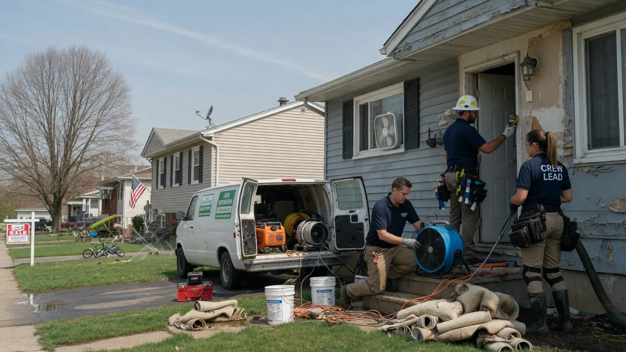 Flood Cleanup in Farmersville Station, NY near me